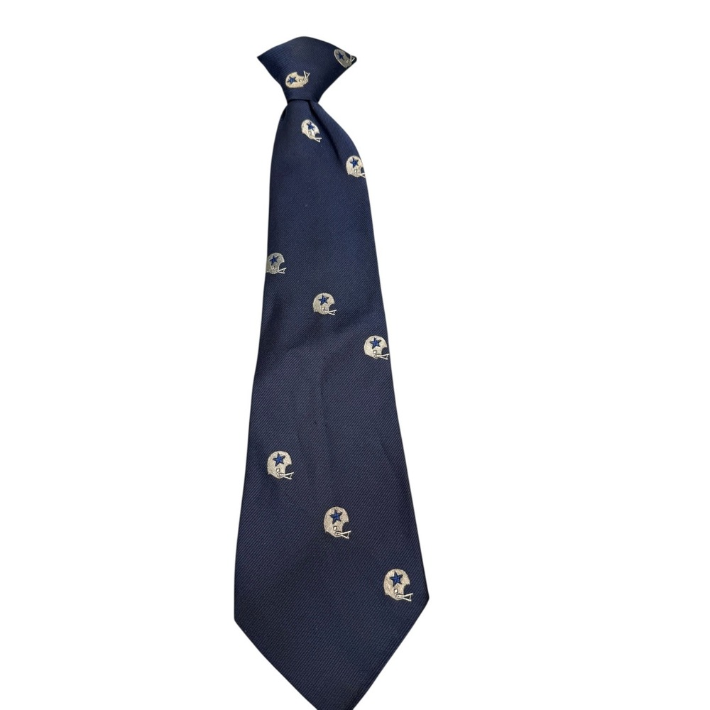 Vtg Dallas Cowboys‎ NFL Officially Licensed Clip On 70's Tie Boys Necktie Stars